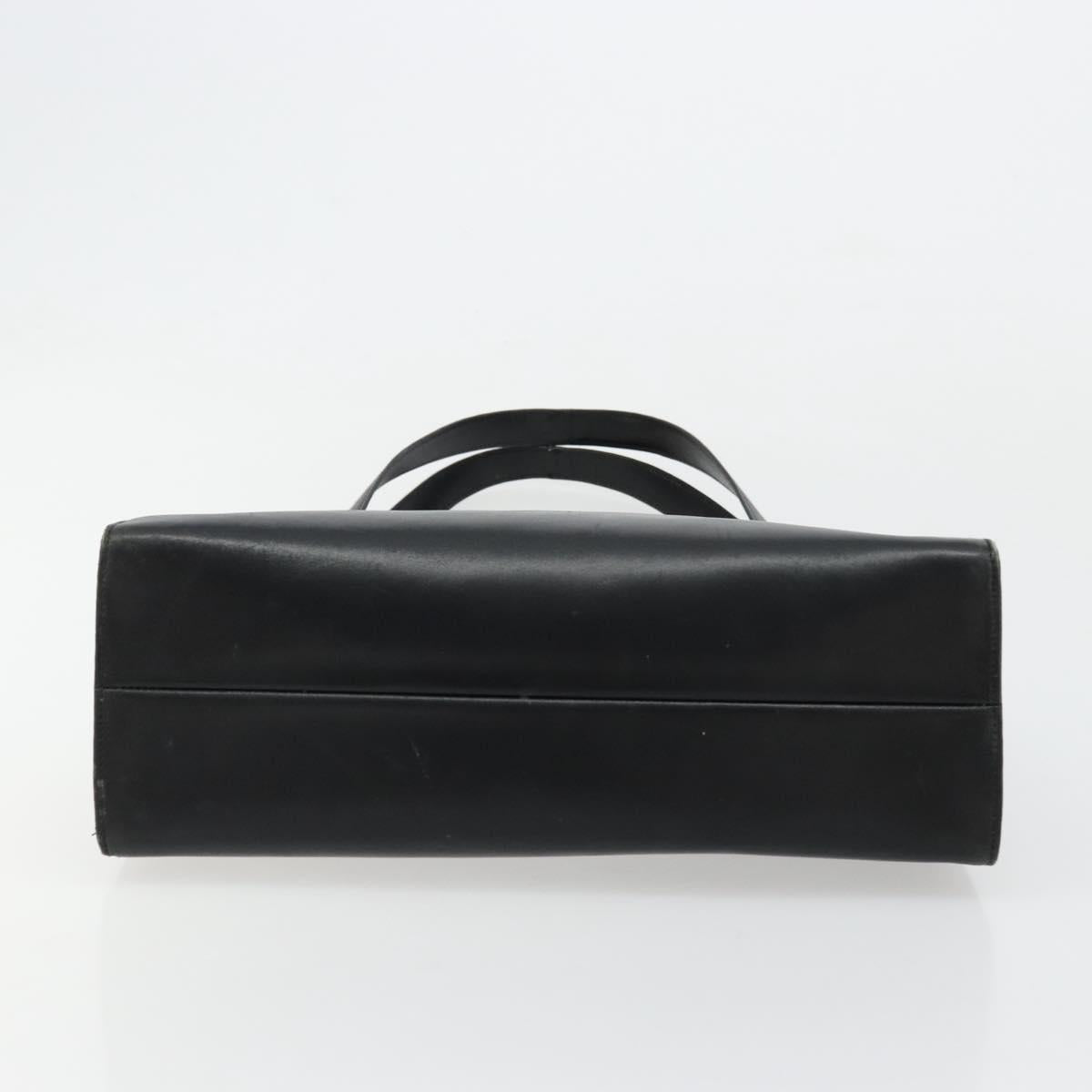GUCCI Shoulder Bag Leather Black Silver 001 3038 Auth 178252