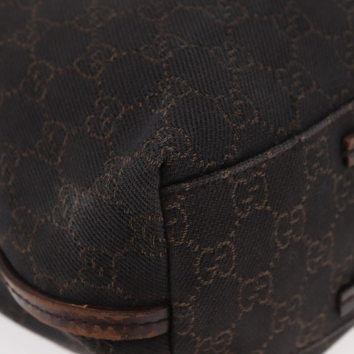 GUCCI GG Canvas Shoulder Bag Brown 101341 Auth 178264