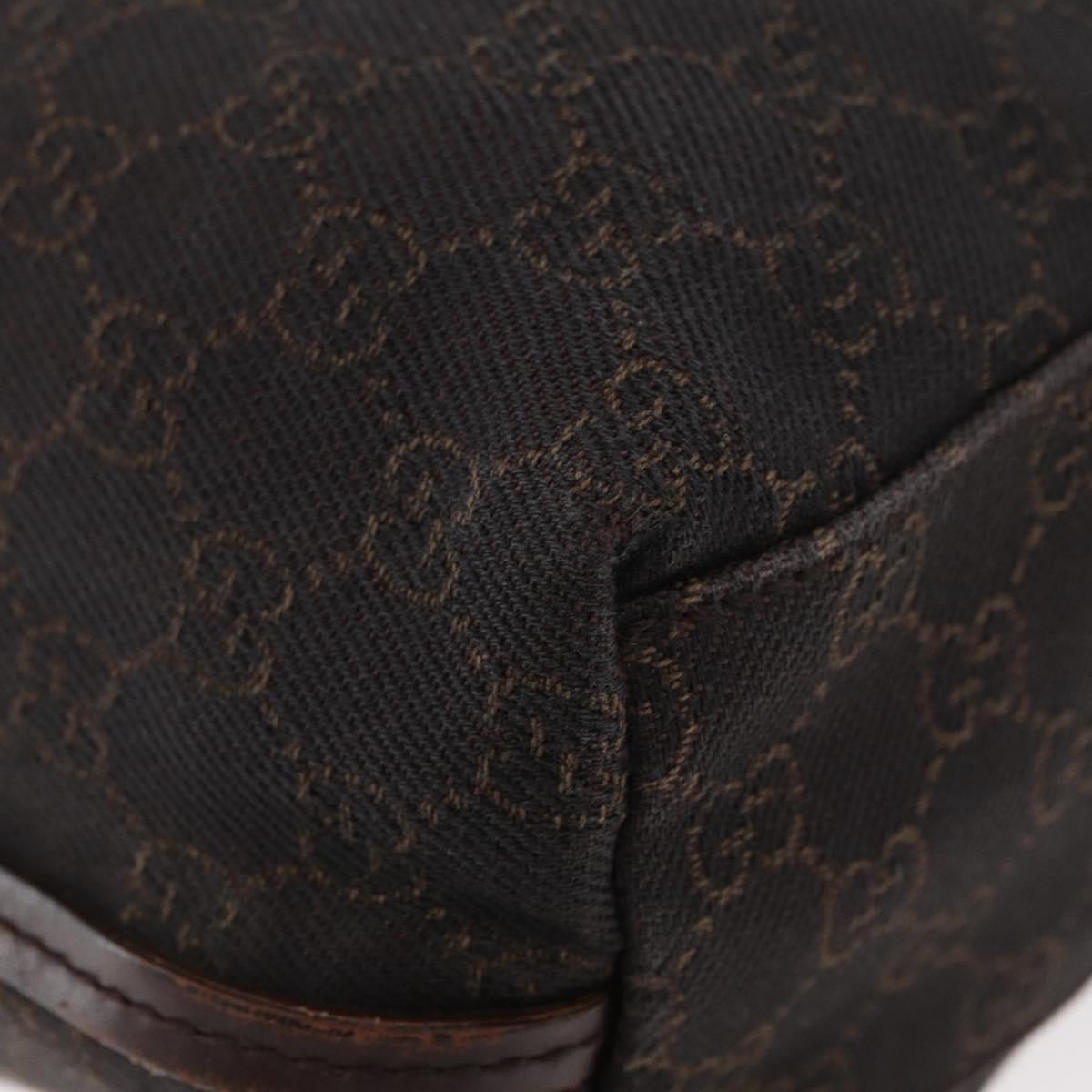 GUCCI GG Canvas Shoulder Bag Brown 101341 Auth 178264
