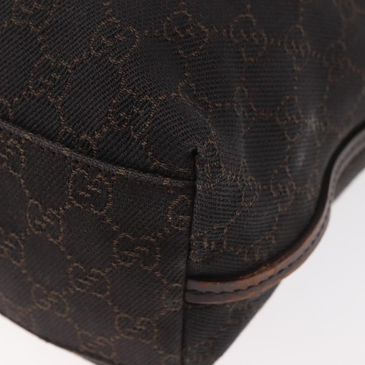 GUCCI GG Canvas Shoulder Bag Brown 101341 Auth 178264