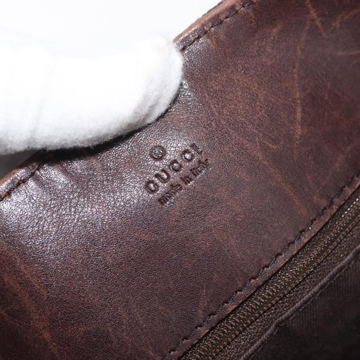 GUCCI GG Canvas Shoulder Bag Brown 101341 Auth 178264