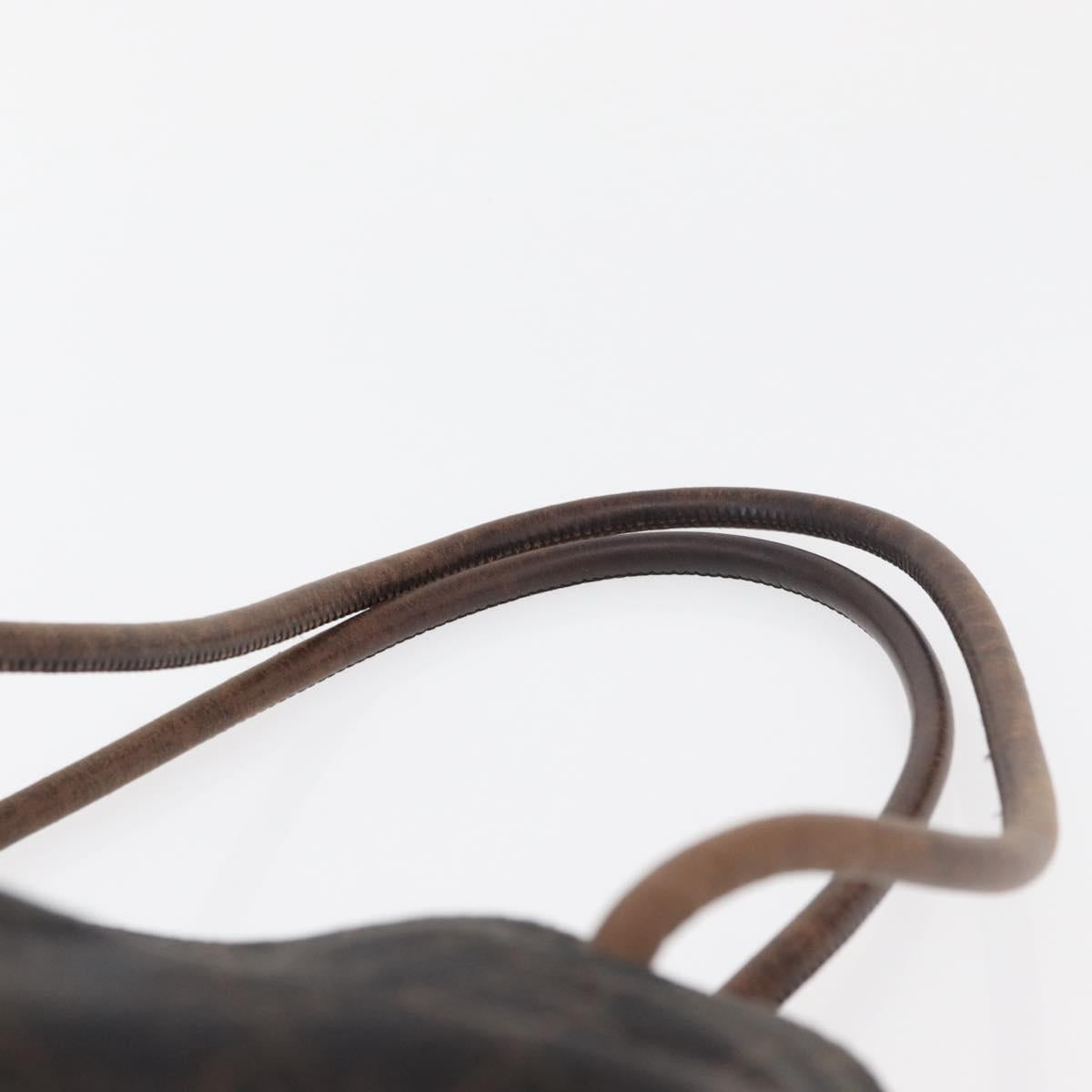 GUCCI GG Canvas Shoulder Bag Brown 101341 Auth 178264