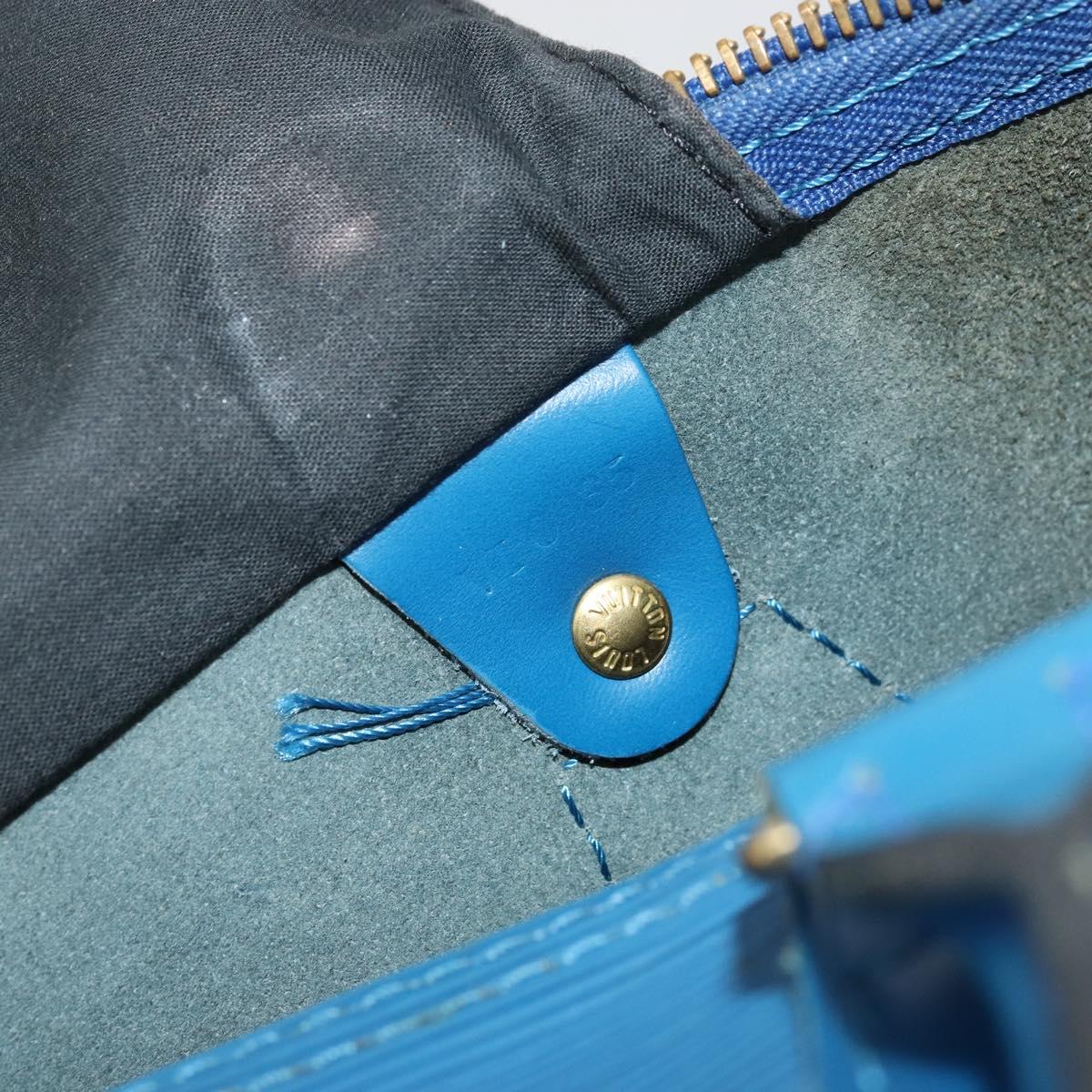 LOUIS VUITTON Epi Speedy 30 Hand Bag Toledo Blue M43005 LV Auth 178278A