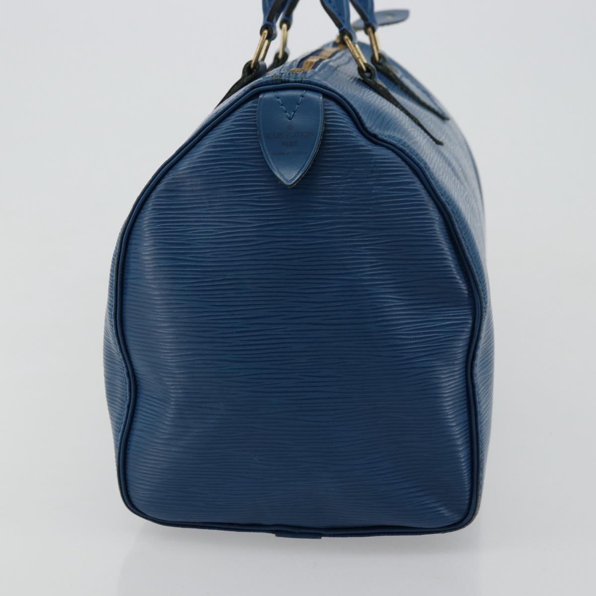 LOUIS VUITTON Epi Speedy 30 Hand Bag Toledo Blue M43005 LV Auth 178278A
