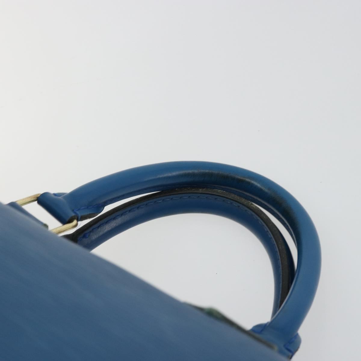 LOUIS VUITTON Epi Speedy 30 Hand Bag Toledo Blue M43005 LV Auth 178278A