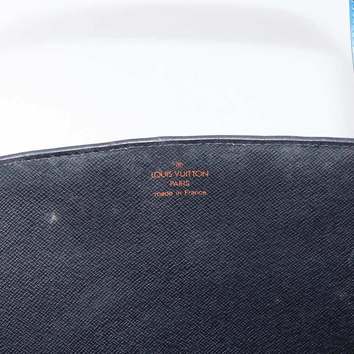 LOUIS VUITTON Epi Bicolor Varenne Hand Bag Black Blue M52385 LV Auth 178287