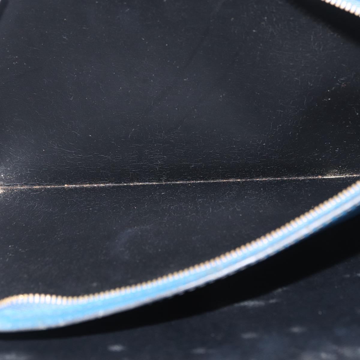 LOUIS VUITTON Epi Bicolor Varenne Hand Bag Black Blue M52385 LV Auth 178287