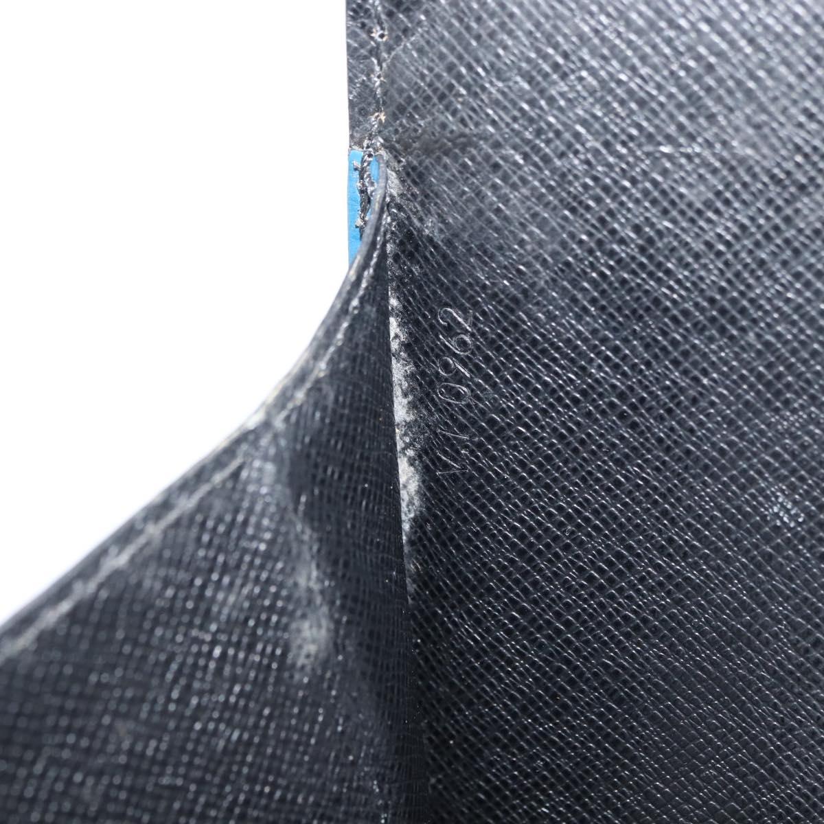 LOUIS VUITTON Epi Bicolor Varenne Hand Bag Black Blue M52385 LV Auth 178287