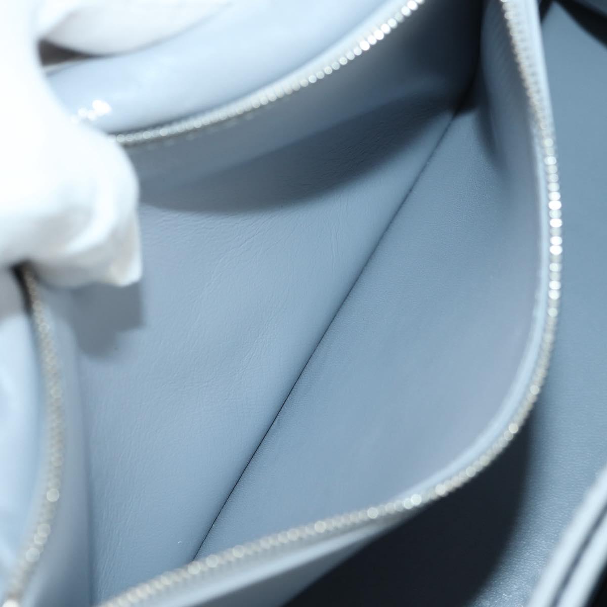BALENCIAGA Chain Crash Shoulder Bag Denim Blue Silver 716393 Auth 178295SAM