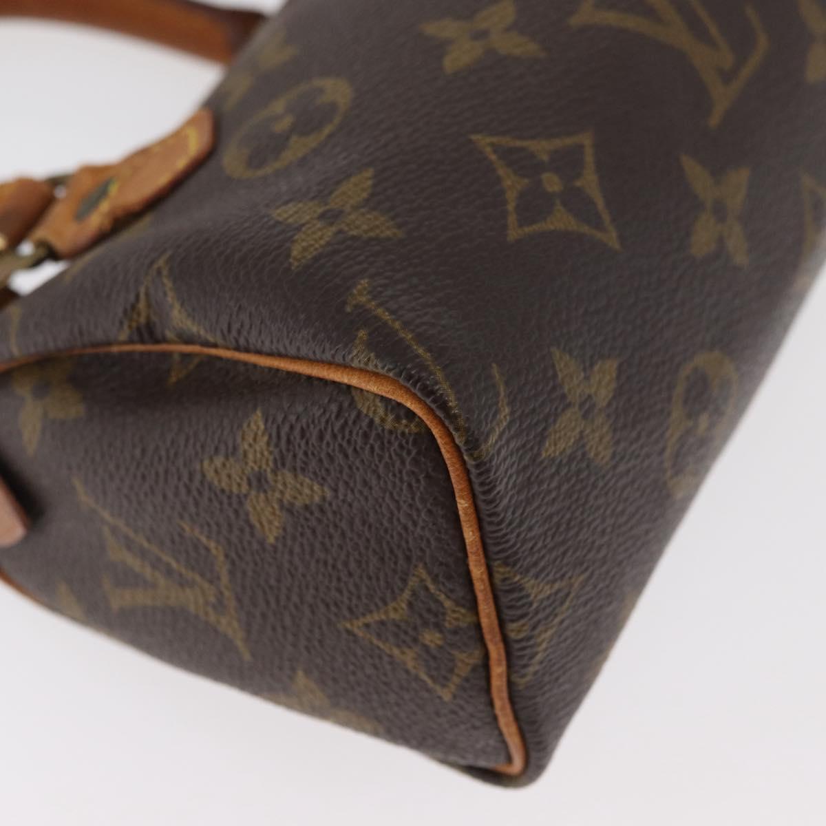 LOUIS VUITTON Monogram Mini Speedy Hand Bag M41534 LV Auth 178347