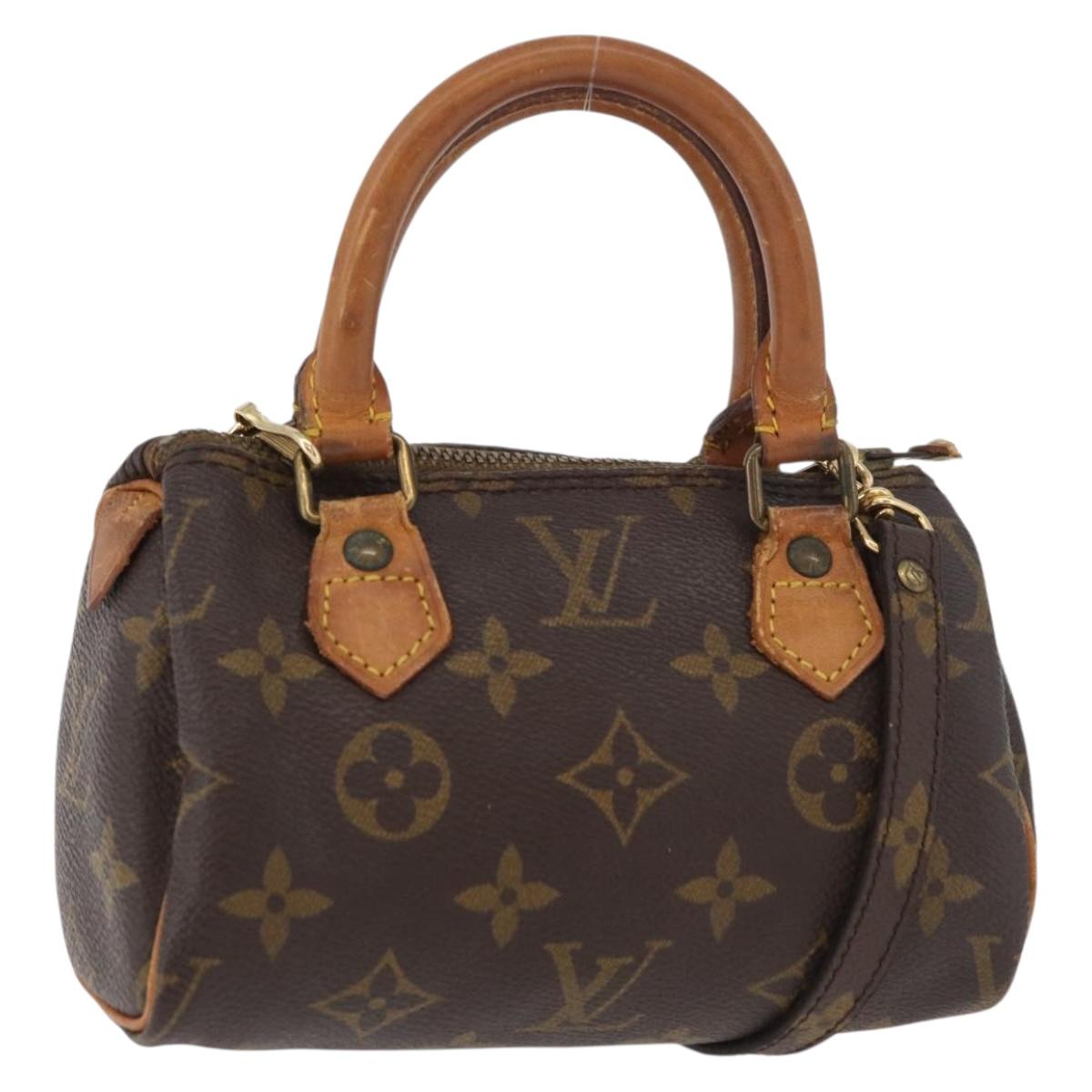 LOUIS VUITTON Monogram Mini Speedy Hand Bag M41534 LV Auth 178347