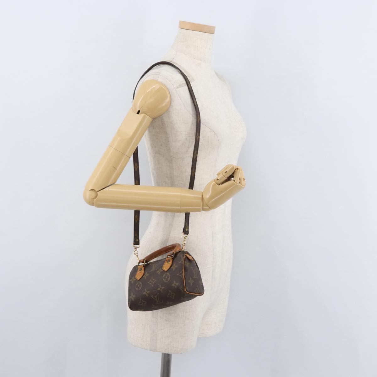 LOUIS VUITTON Monogram Mini Speedy Hand Bag M41534 LV Auth 178347