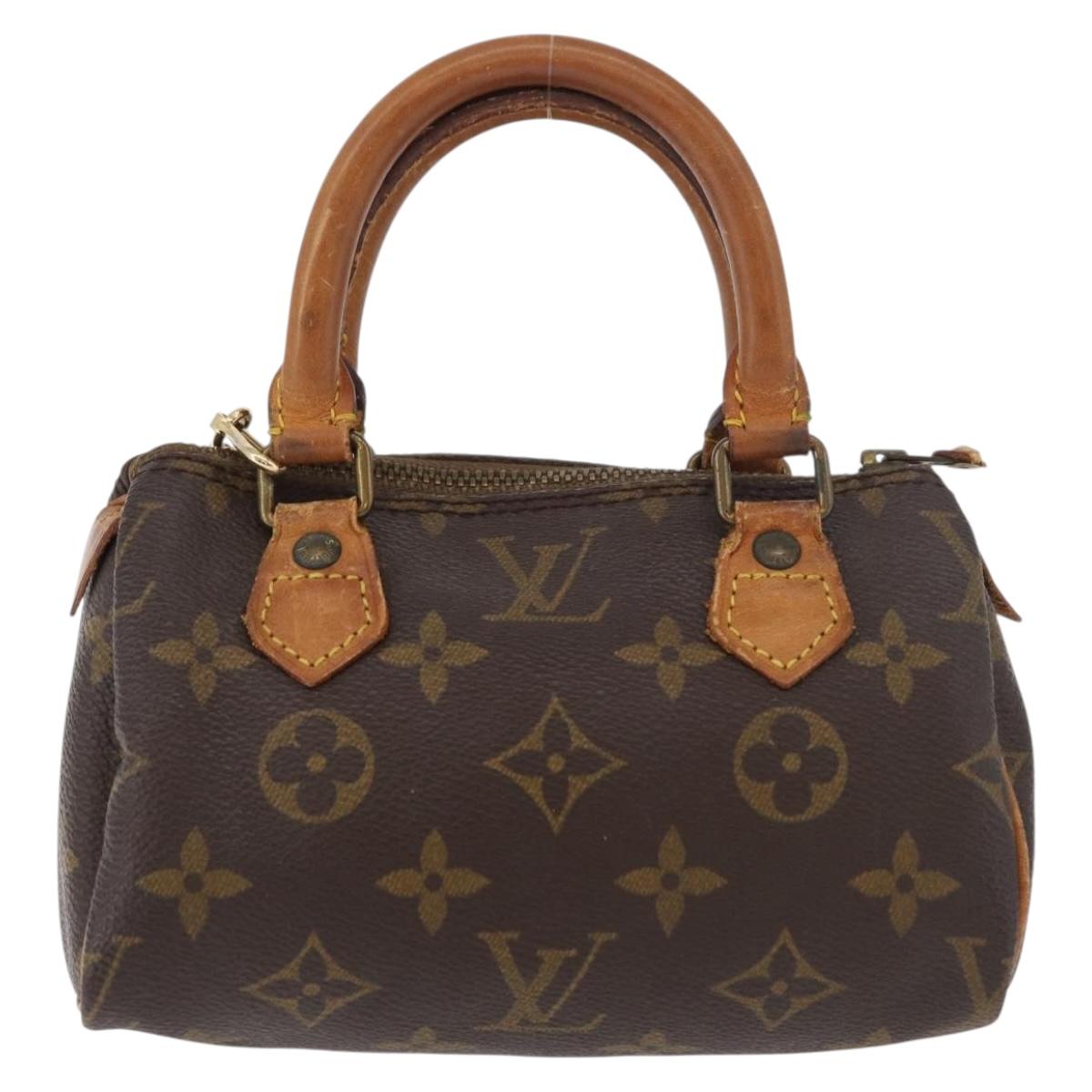 LOUIS VUITTON Monogram Mini Speedy Hand Bag M41534 LV Auth 178347