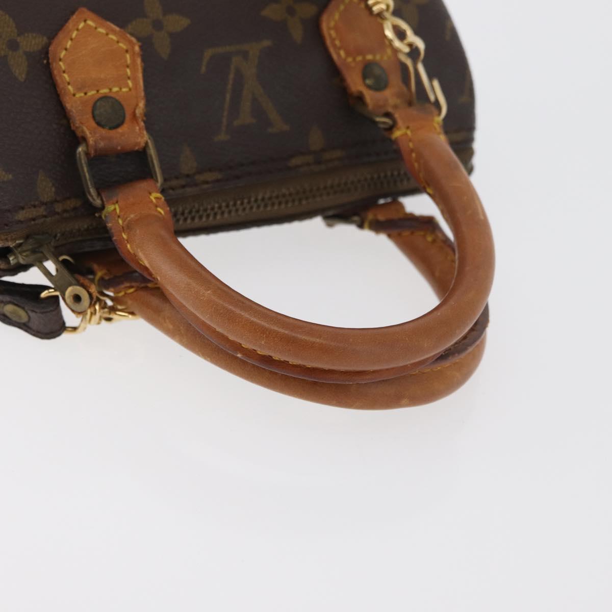 LOUIS VUITTON Monogram Mini Speedy Hand Bag M41534 LV Auth 178347