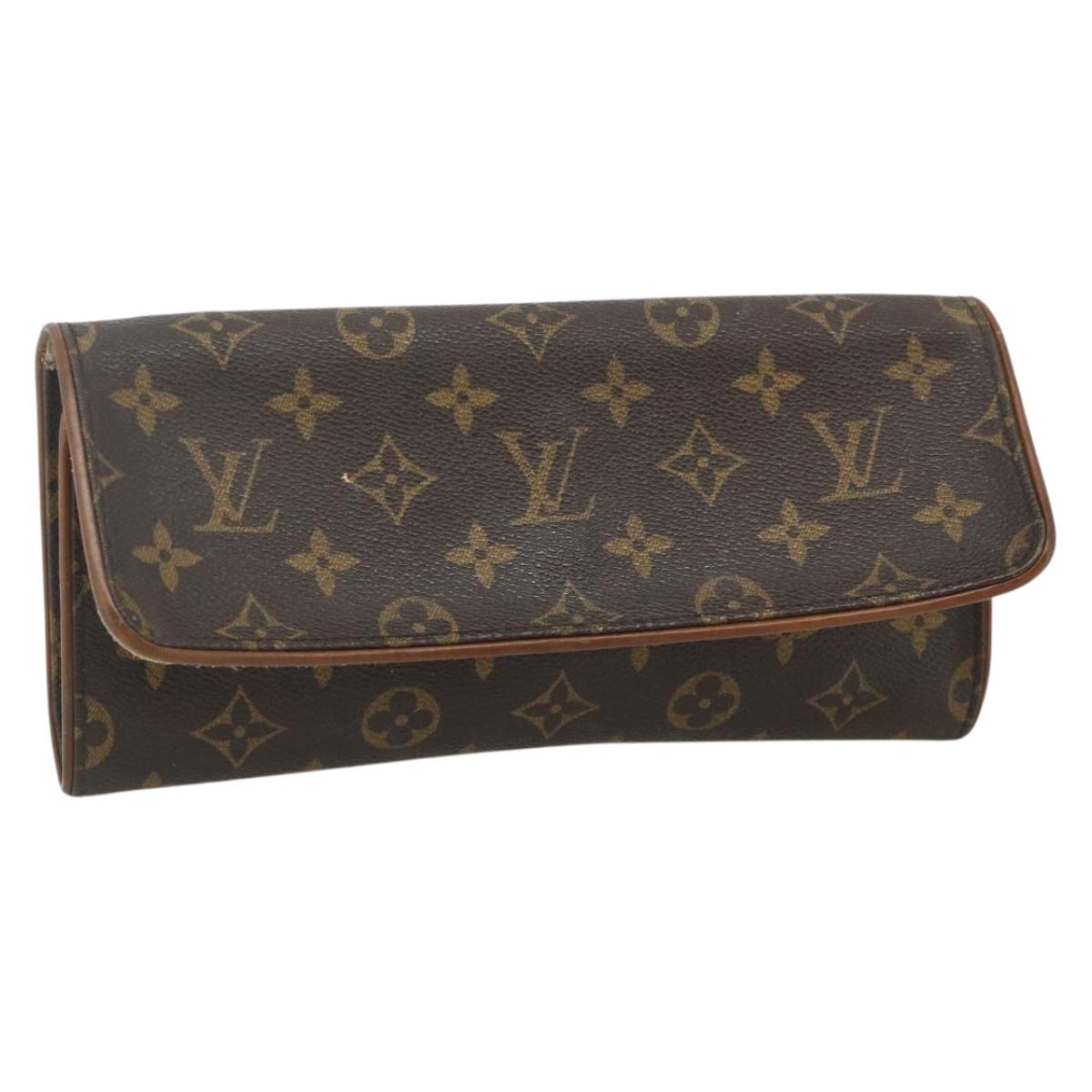 LOUIS VUITTON Monogram Pochette Twin GM Shoulder Bag M51852 LV Auth 178352