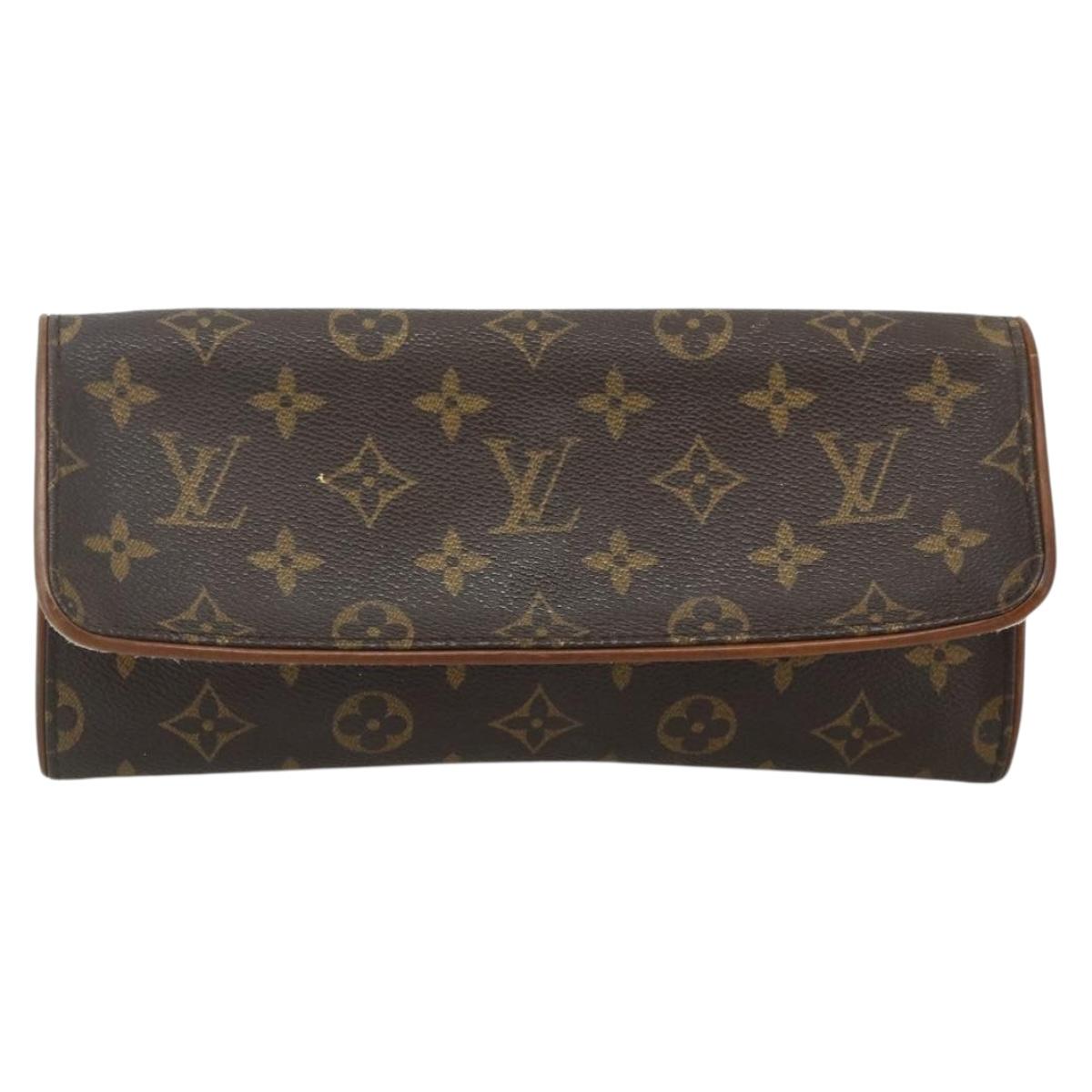 LOUIS VUITTON Monogram Pochette Twin GM Shoulder Bag M51852 LV Auth 178352