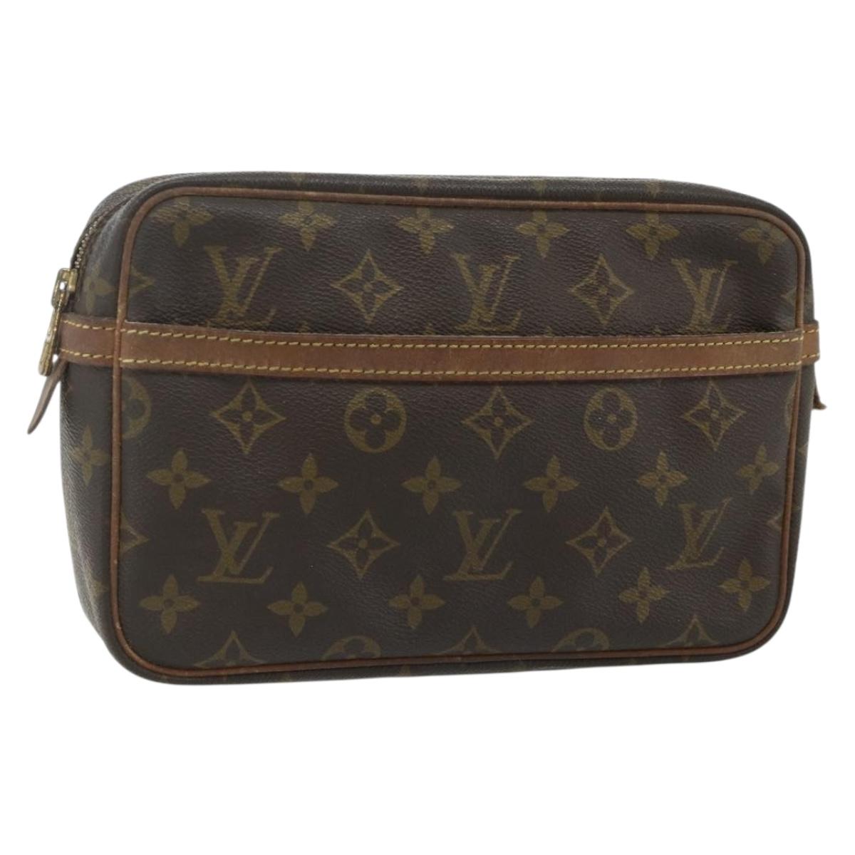 LOUIS VUITTON Monogram Compiegne 23 Clutch Bag M51847 LV Auth 178356