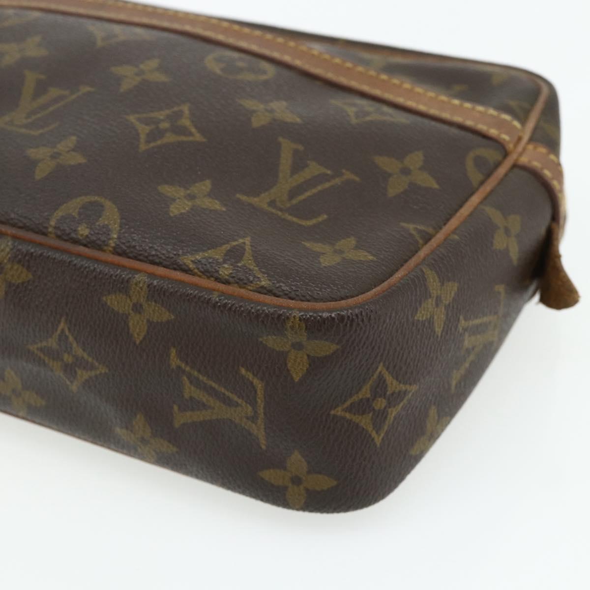 LOUIS VUITTON Monogram Compiegne 23 Clutch Bag M51847 LV Auth 178356