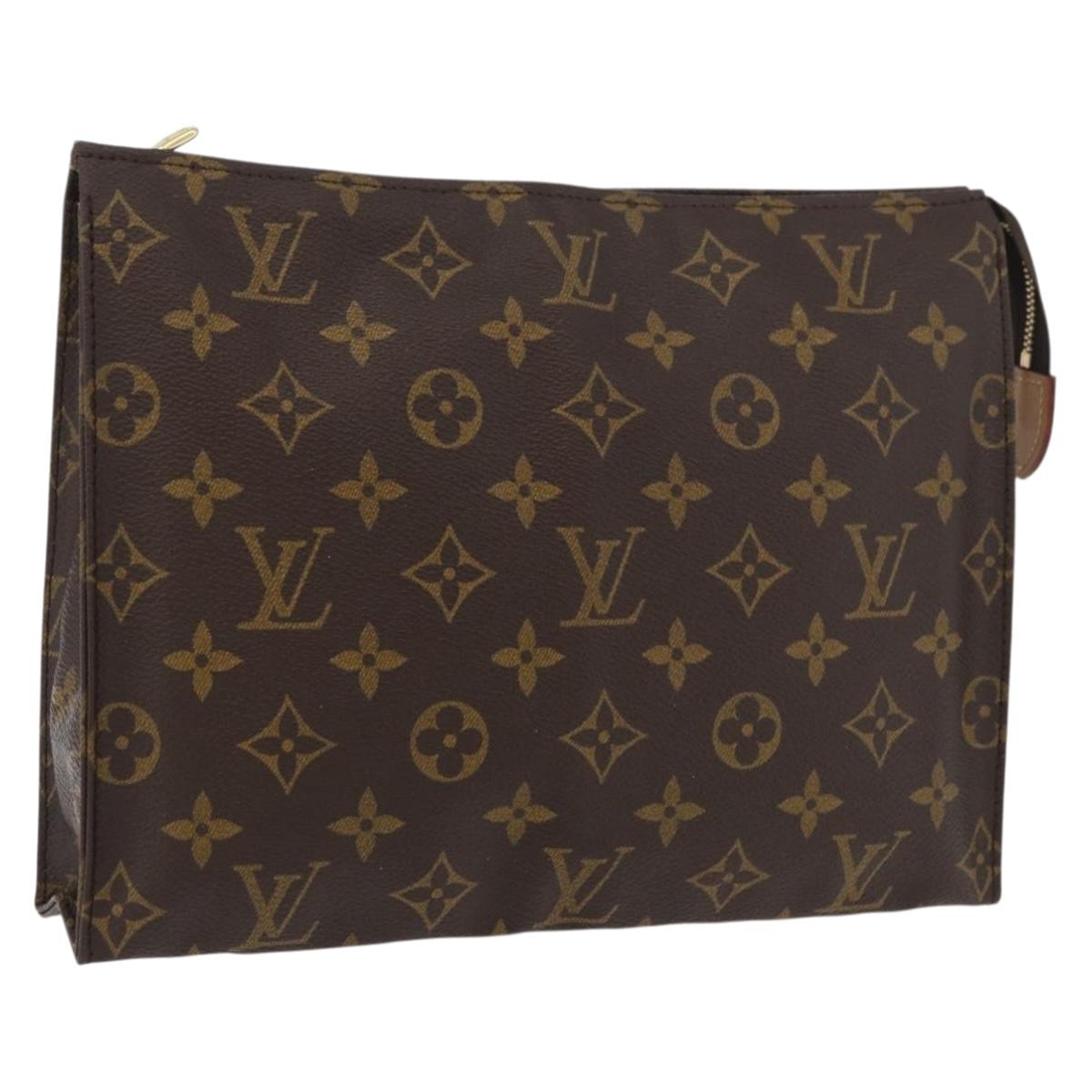 LOUIS VUITTON Monogram Poche Toilette 26 Pouch M47542 LV Auth 178360A