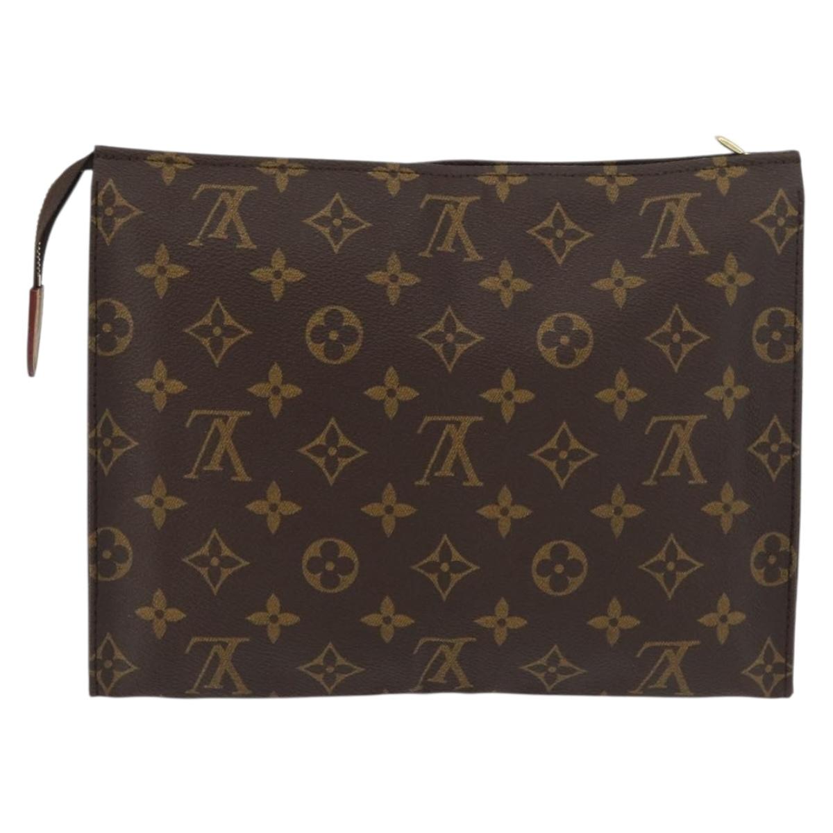 LOUIS VUITTON Monogram Poche Toilette 26 Pouch M47542 LV Auth 178360A