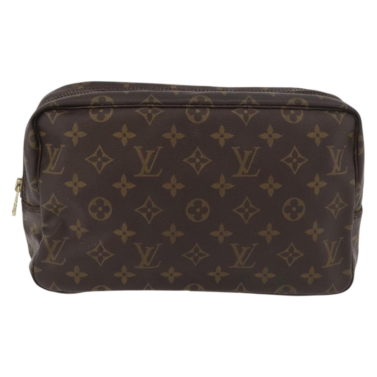 LOUIS VUITTON Monogram Trousse Toilette 28 Clutch Bag M47522 LV Auth 178362