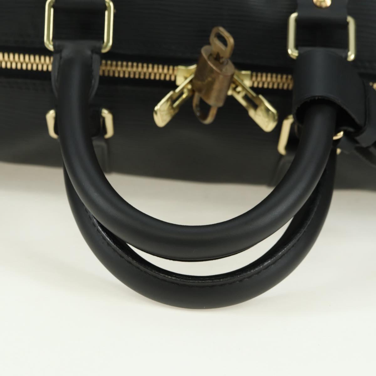 LOUIS VUITTON Epi Keepall 45 Boston Bag Black M42972 LV Auth 178370SAV