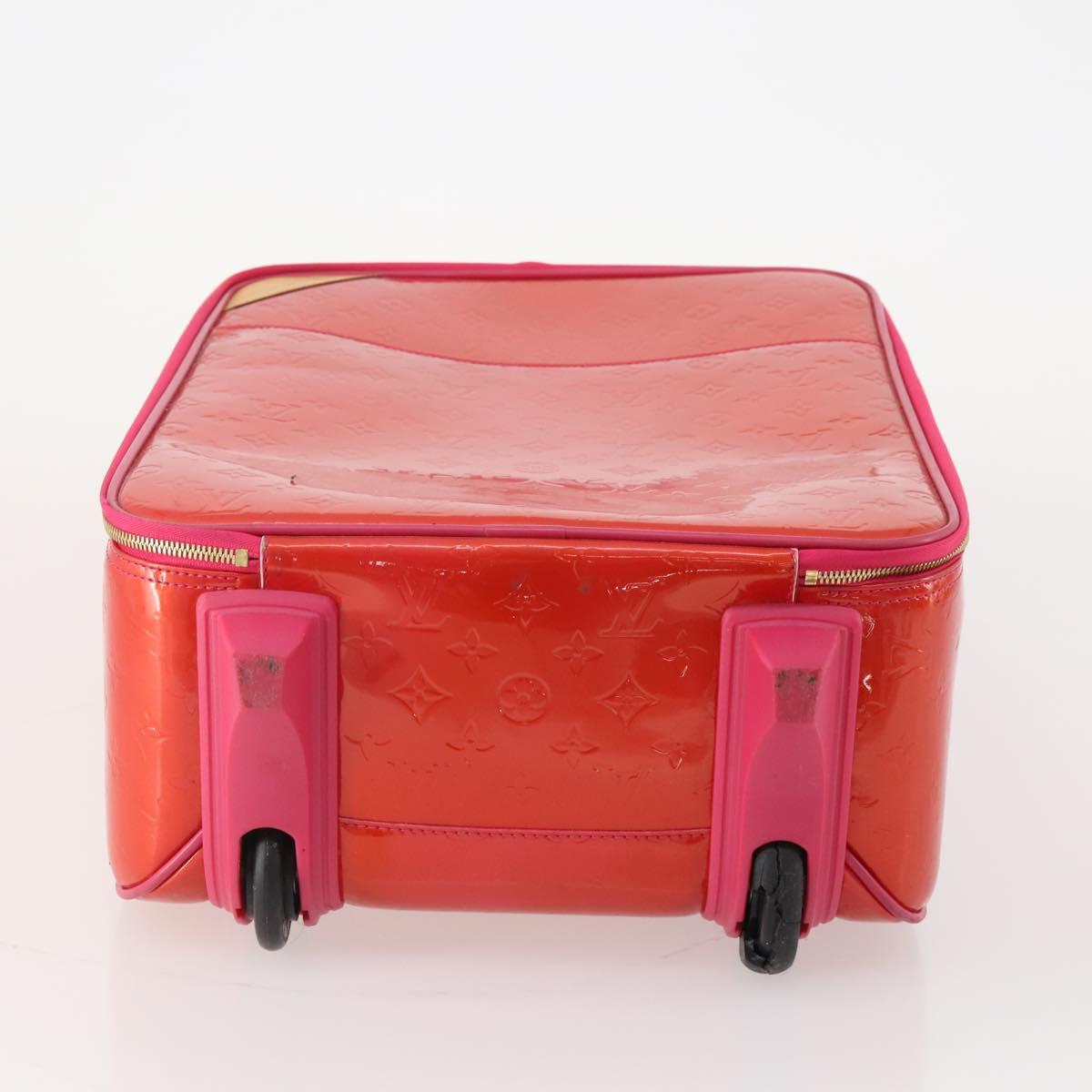 LOUIS VUITTON Monogram Vernis Pegas 45 Suitcase Rose Pop M93713 LV Auth 178376