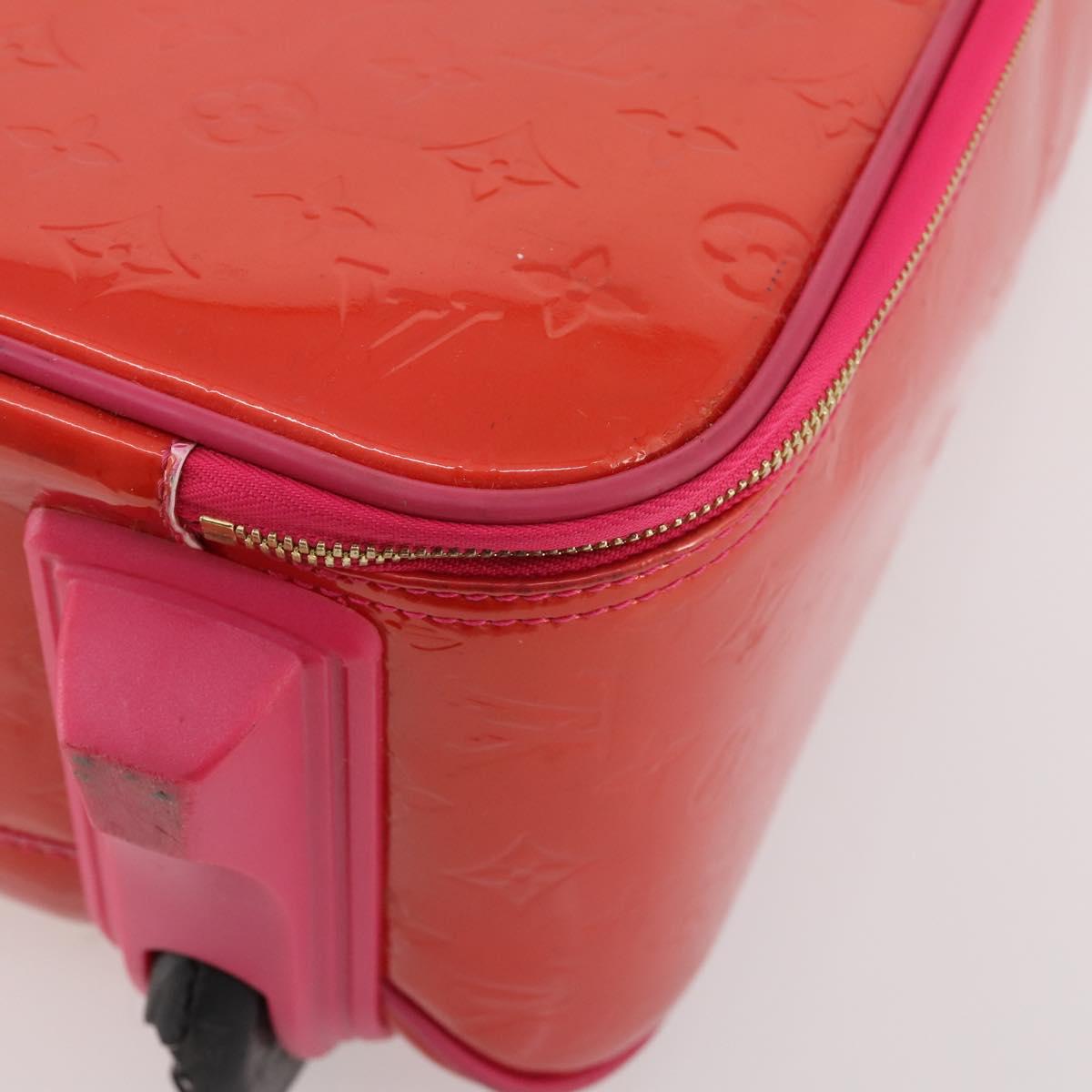 LOUIS VUITTON Monogram Vernis Pegas 45 Suitcase Rose Pop M93713 LV Auth 178376