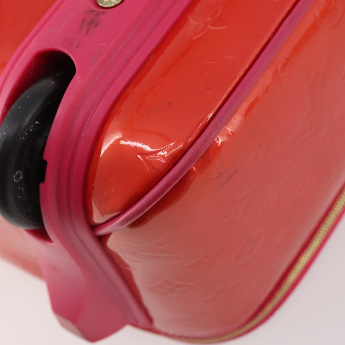 LOUIS VUITTON Monogram Vernis Pegas 45 Suitcase Rose Pop M93713 LV Auth 178376