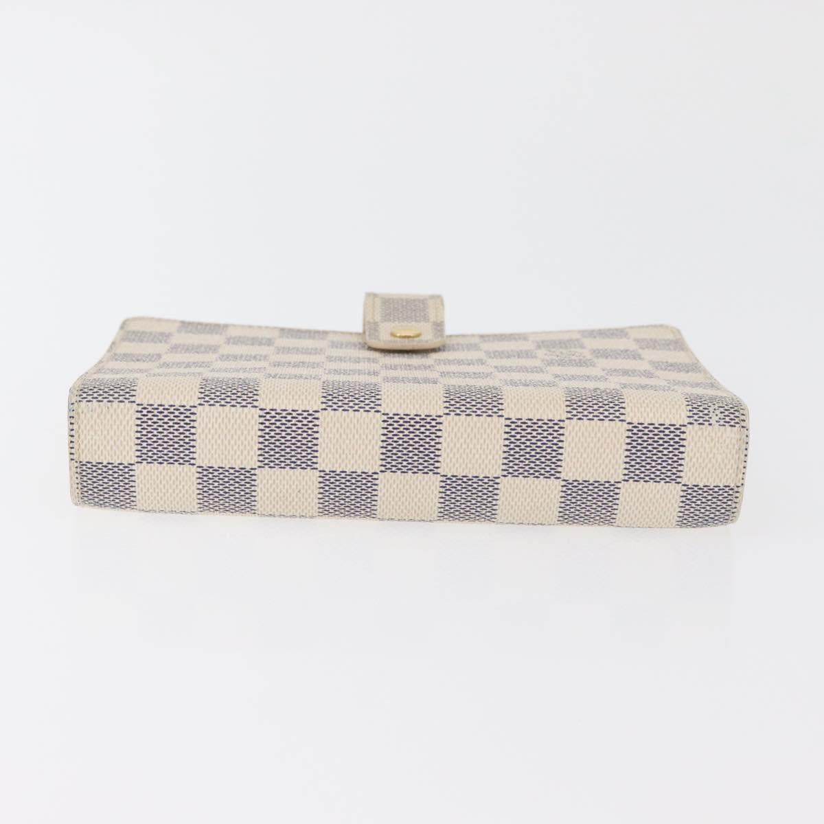 LOUIS VUITTON Damier Azur Agenda MM Day Planner Cover R20707 LV Auth 178379A