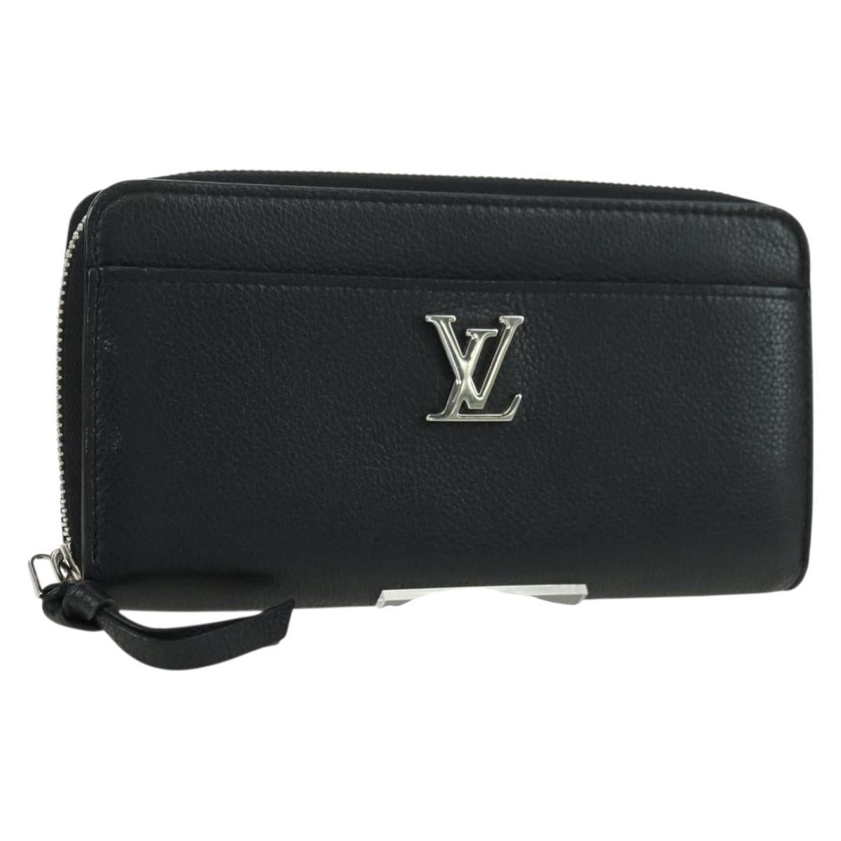 LOUIS VUITTON Zippy Rock Me Long Wallet Leather Black M62622 LV Auth 178386M