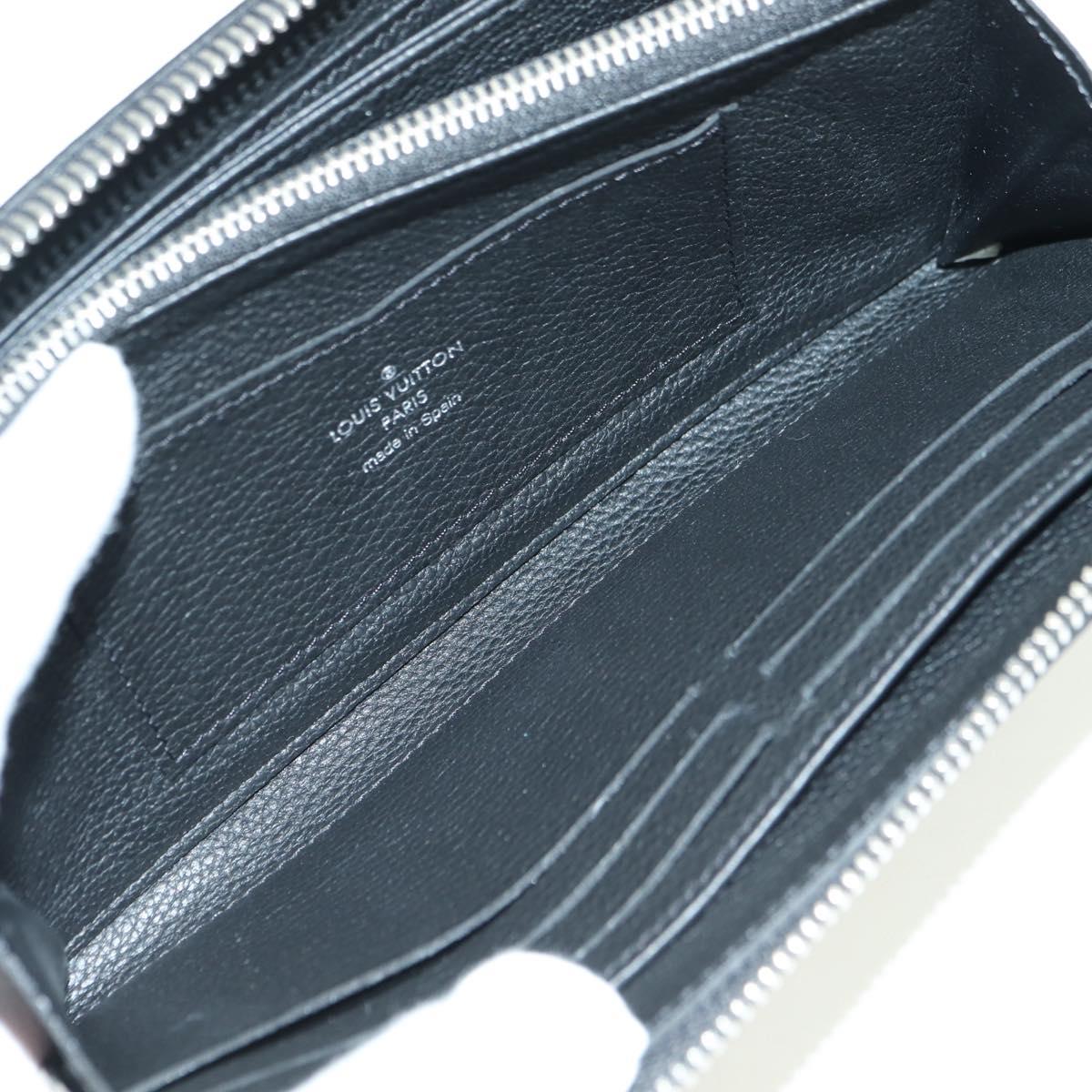 LOUIS VUITTON Zippy Rock Me Long Wallet Leather Black M62622 LV Auth 178386M