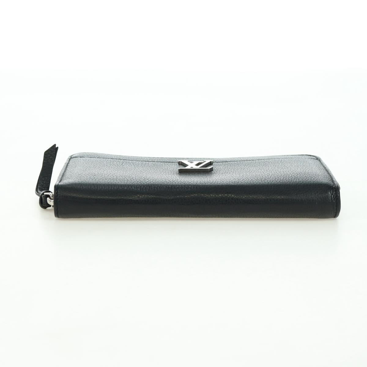 LOUIS VUITTON Zippy Rock Me Long Wallet Leather Black M62622 LV Auth 178386M