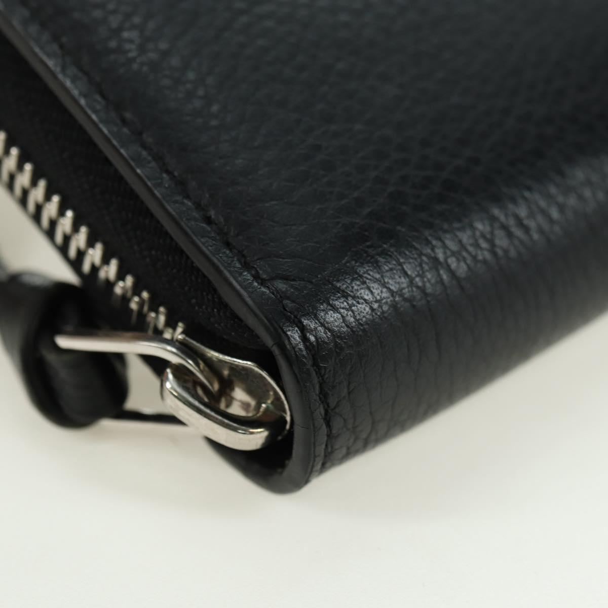 LOUIS VUITTON Zippy Rock Me Long Wallet Leather Black M62622 LV Auth 178386M