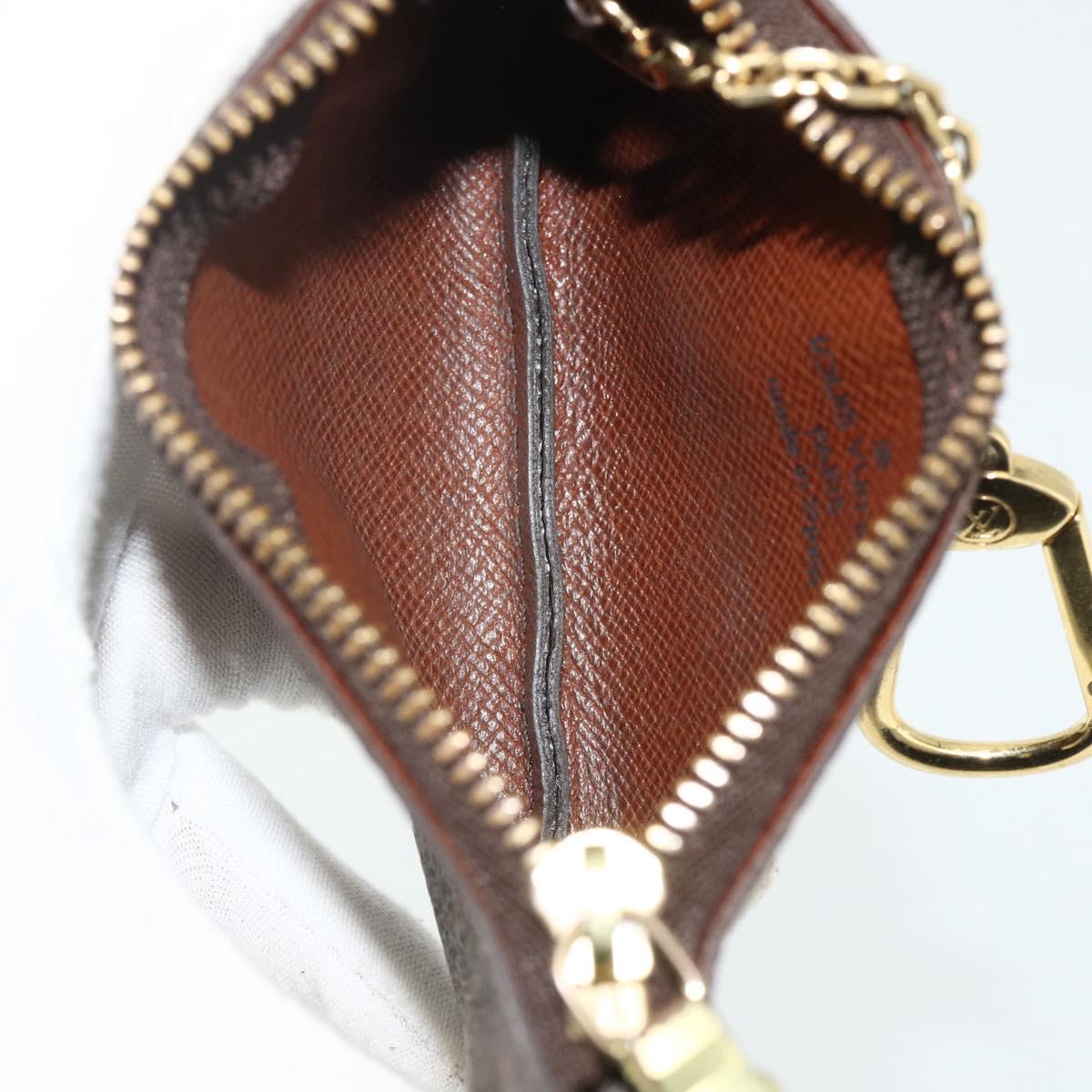 LOUIS VUITTON Monogram Pochette Cles Coin Purse M62650 LV Auth 178389A