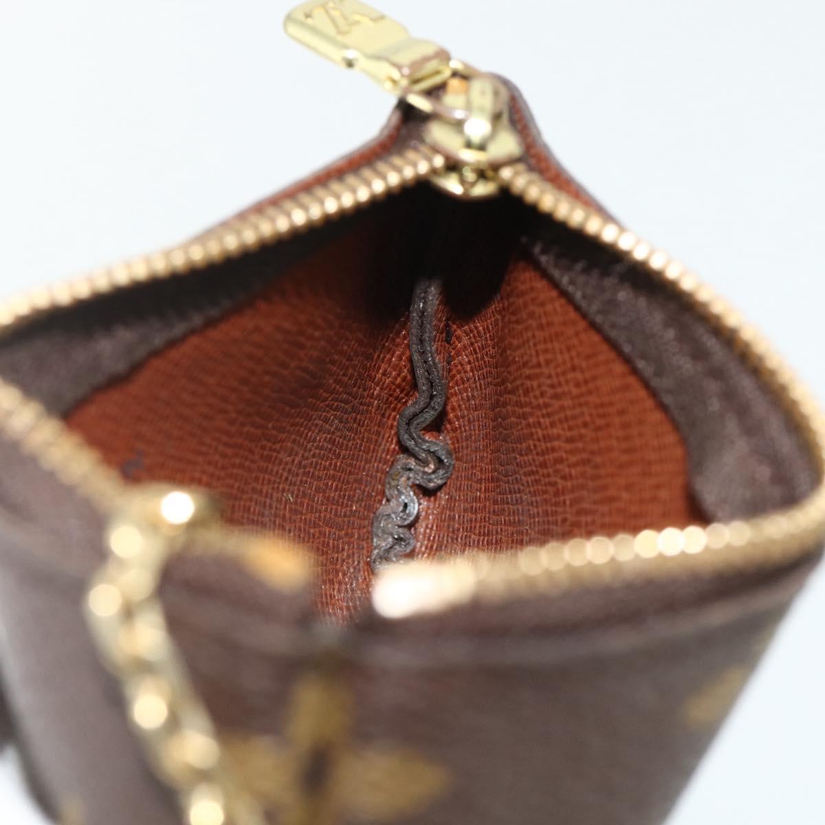 LOUIS VUITTON Monogram Pochette Cles Coin Purse M62650 LV Auth 178389A