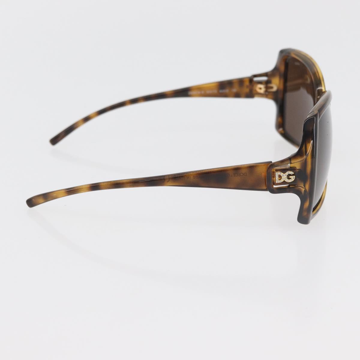 DOLCE&GABBANA Tortoise Pattern Sunglasses plastic 2 Set Brown Auth 178392
