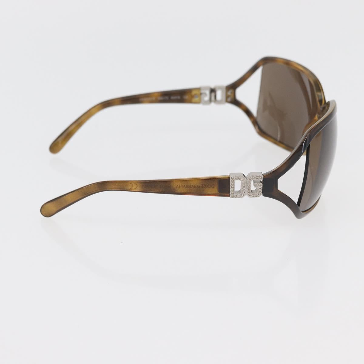 DOLCE&GABBANA Tortoise Pattern Sunglasses plastic 2 Set Brown Auth 178392