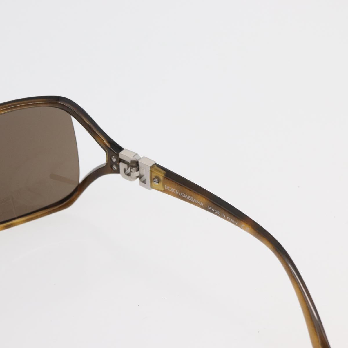 DOLCE&GABBANA Tortoise Pattern Sunglasses plastic 2 Set Brown Auth 178392