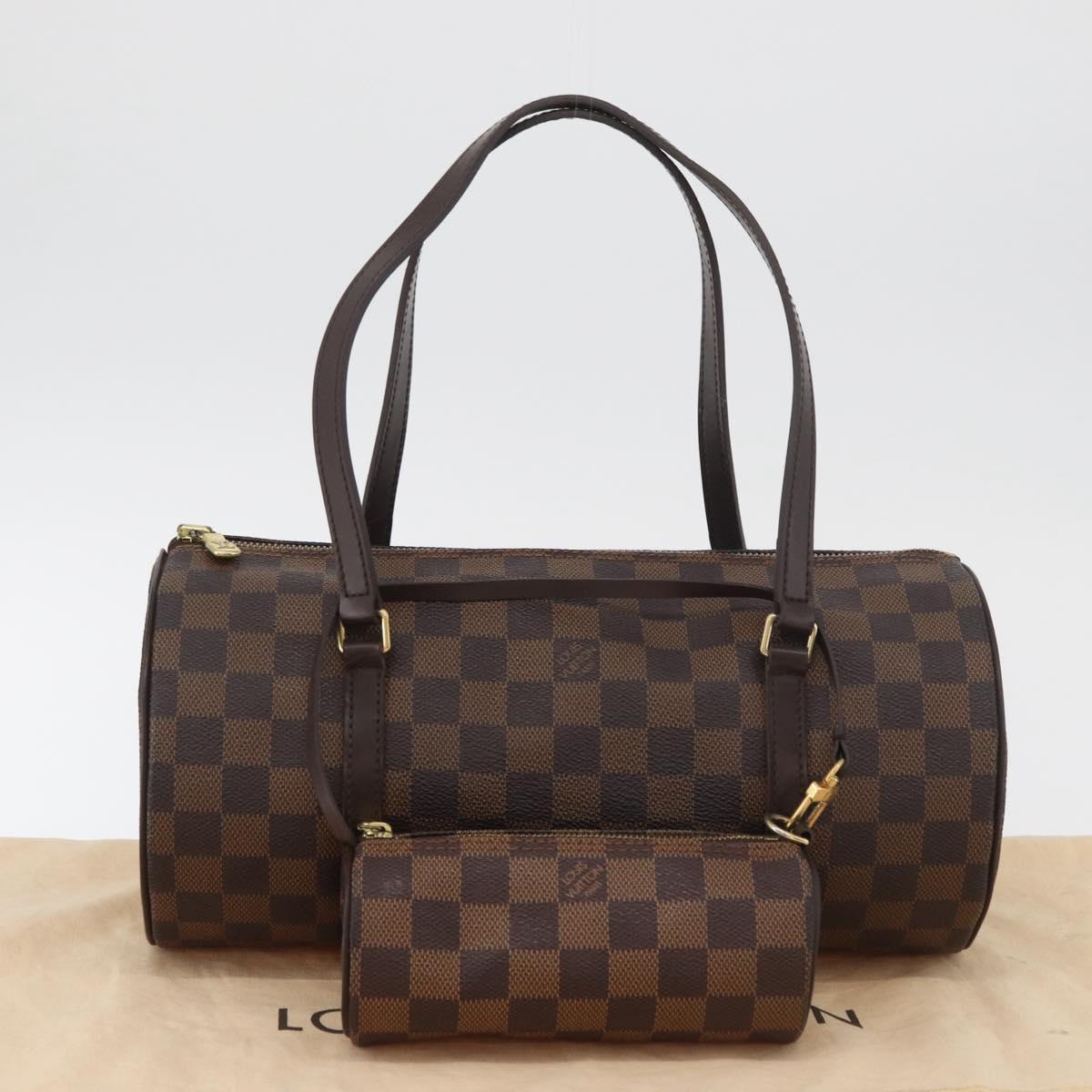 LOUIS VUITTON Damier Ebene Papillon 30 Hand Bag N51303 LV Auth 178393SAV