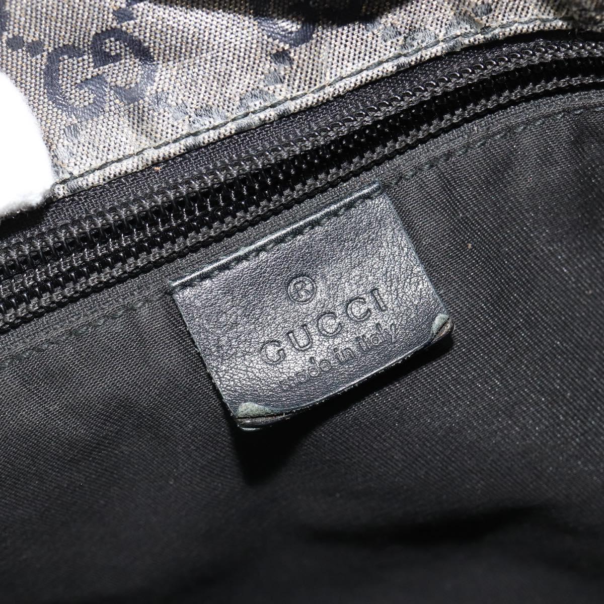 GUCCI GG Crystal Tote Bag Coated Canvas Navy 131231 Auth 178402