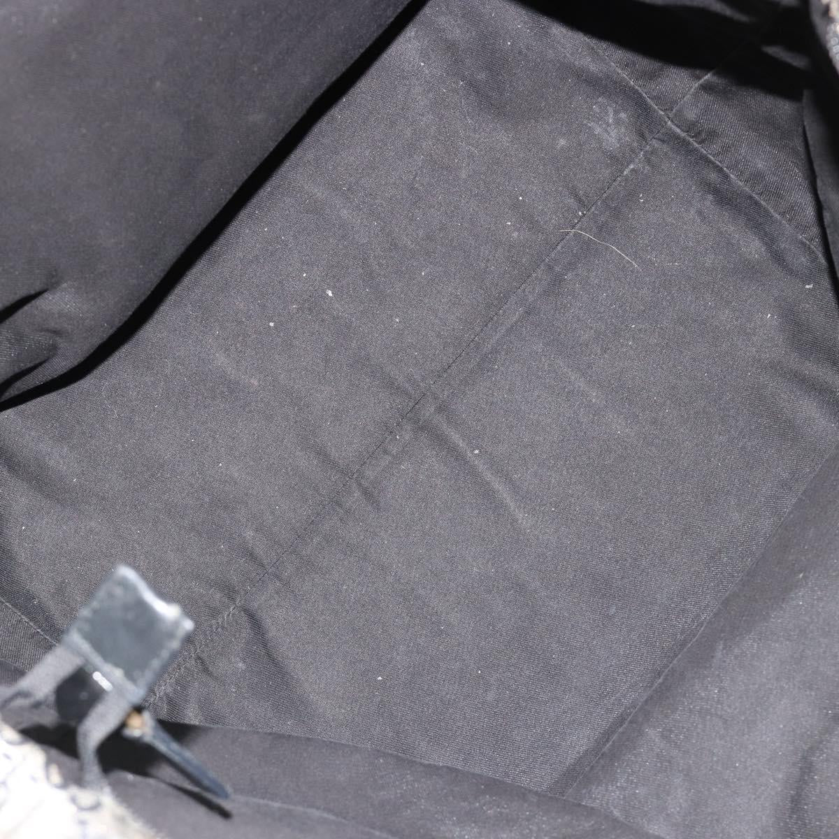 GUCCI GG Crystal Tote Bag Coated Canvas Navy 131231 Auth 178402