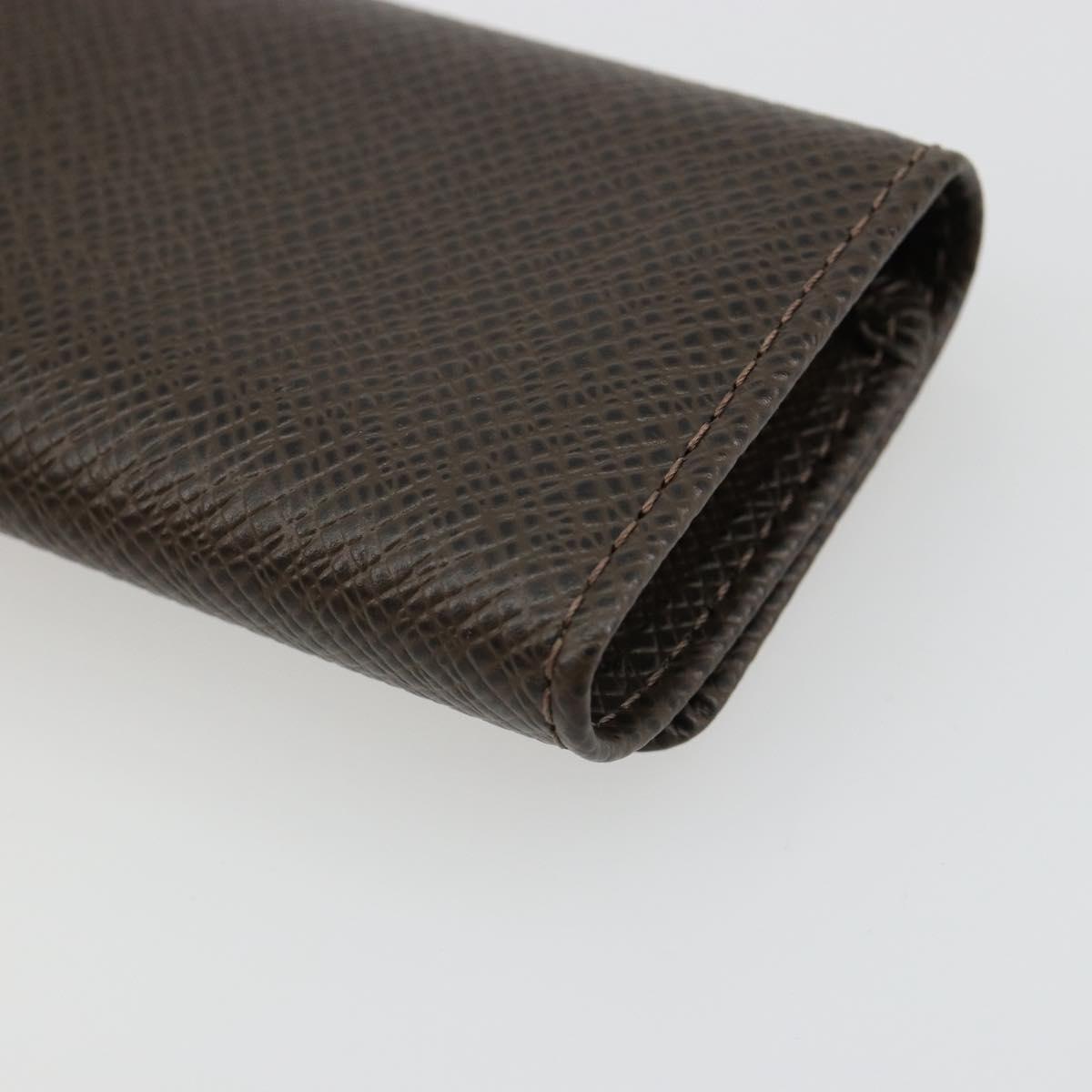LOUIS VUITTON Taiga Multicles 4 Key Case Grizzly M30528 LV Auth 178406A