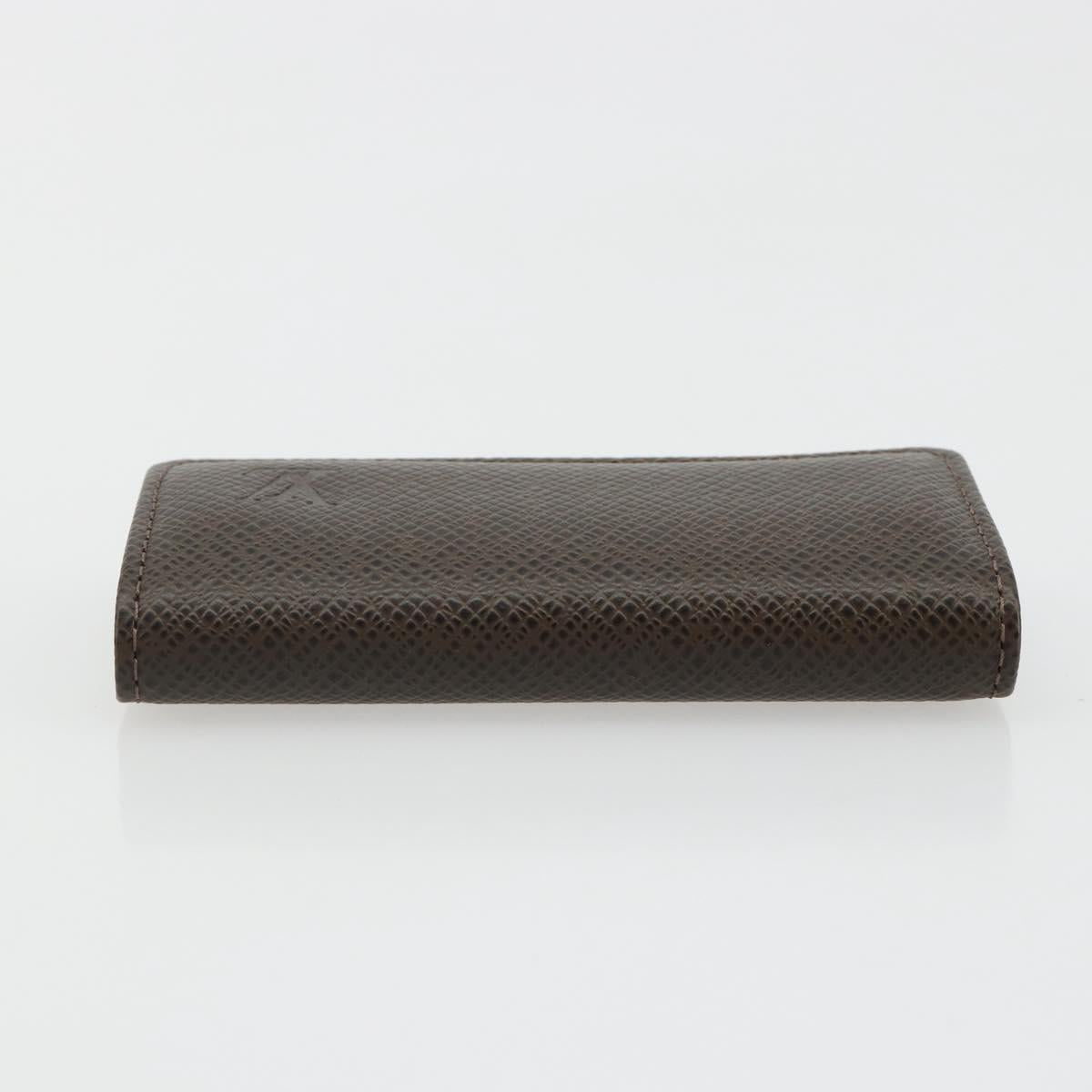 LOUIS VUITTON Taiga Multicles 4 Key Case Grizzly M30528 LV Auth 178406A