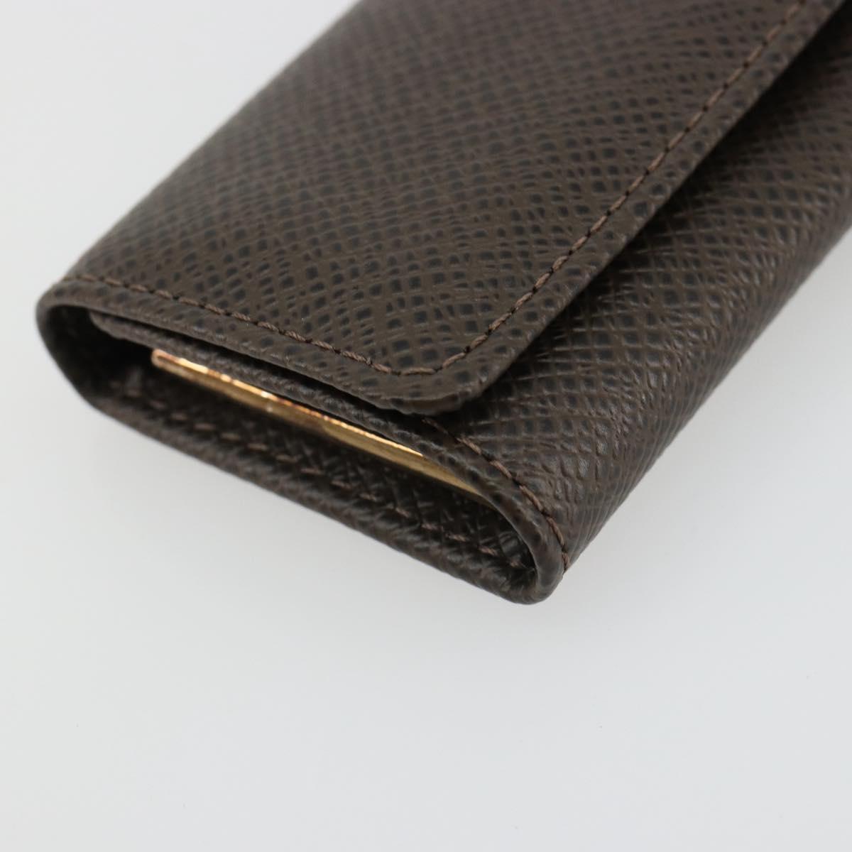 LOUIS VUITTON Taiga Multicles 4 Key Case Grizzly M30528 LV Auth 178406A