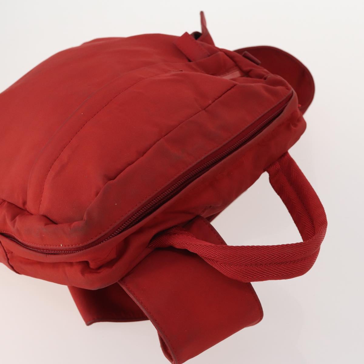 PRADA Shoulder Bag Nylon 4 Set Khaki Black Red Auth 178408