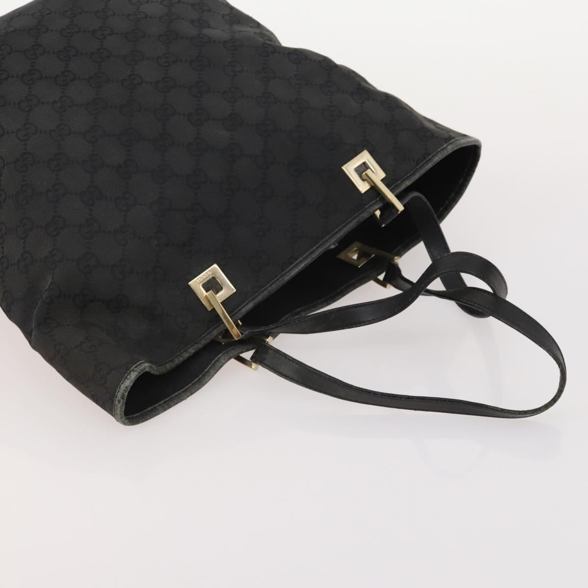 GUCCI GG Canvas Hand Bag 4 Set Black Beige Auth 178410