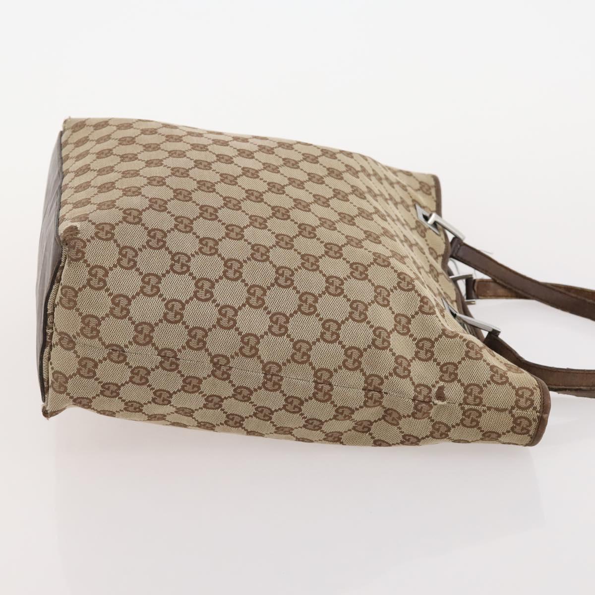 GUCCI GG Canvas Hand Bag 4 Set Black Beige Auth 178410