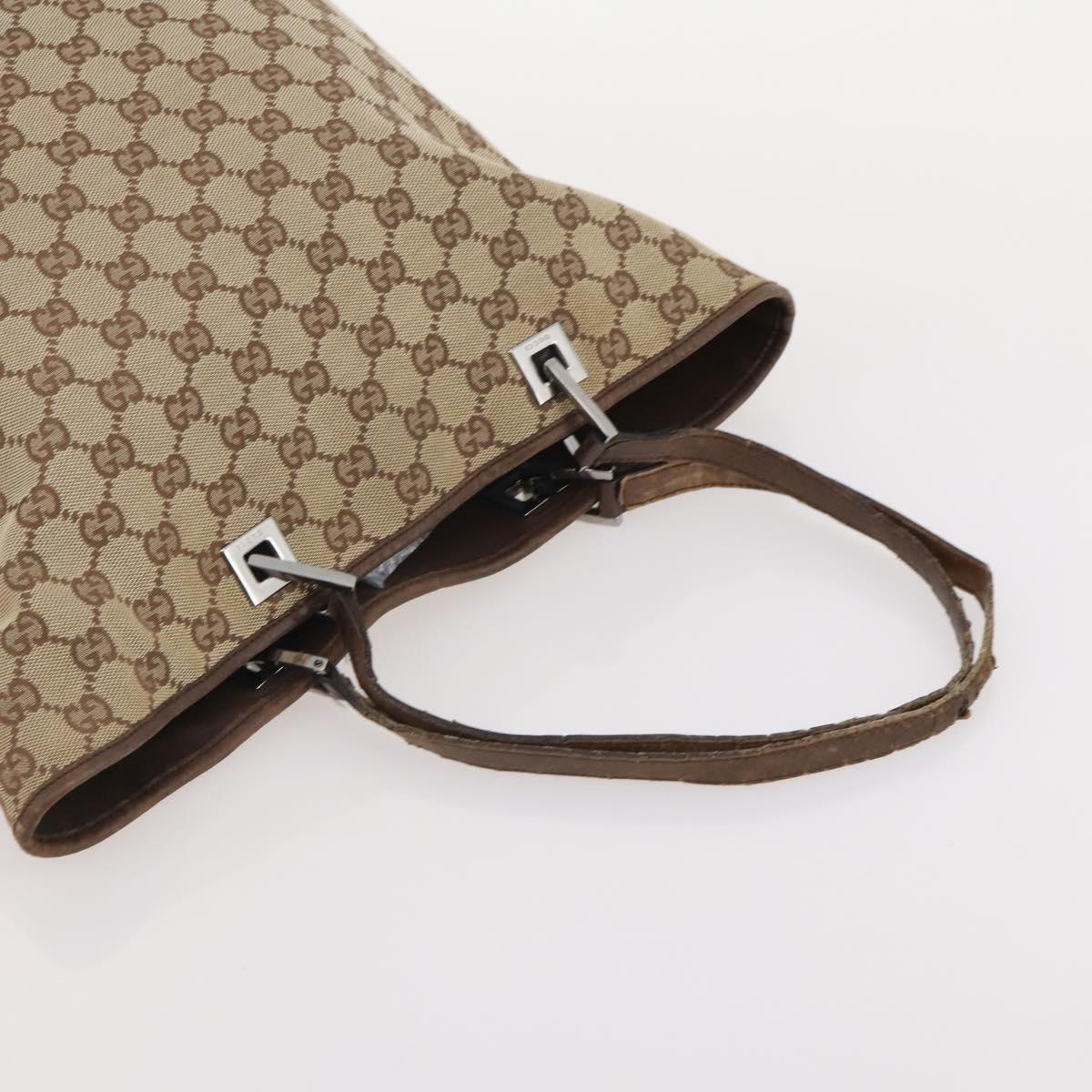 GUCCI GG Canvas Hand Bag 4 Set Black Beige Auth 178410