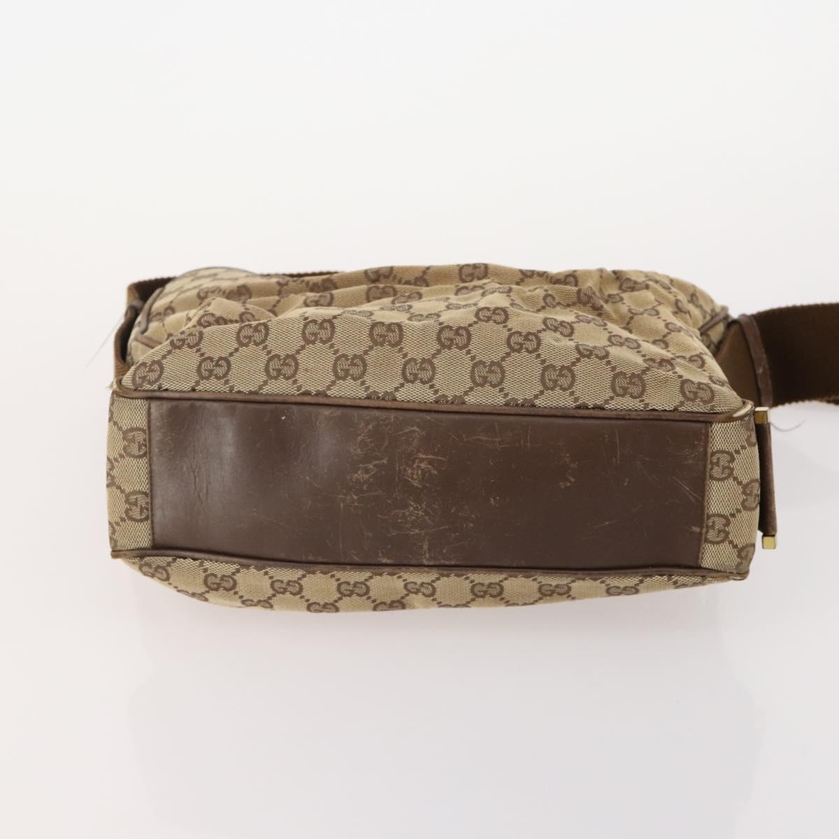 GUCCI GG Canvas Hand Bag 4 Set Black Beige Auth 178410